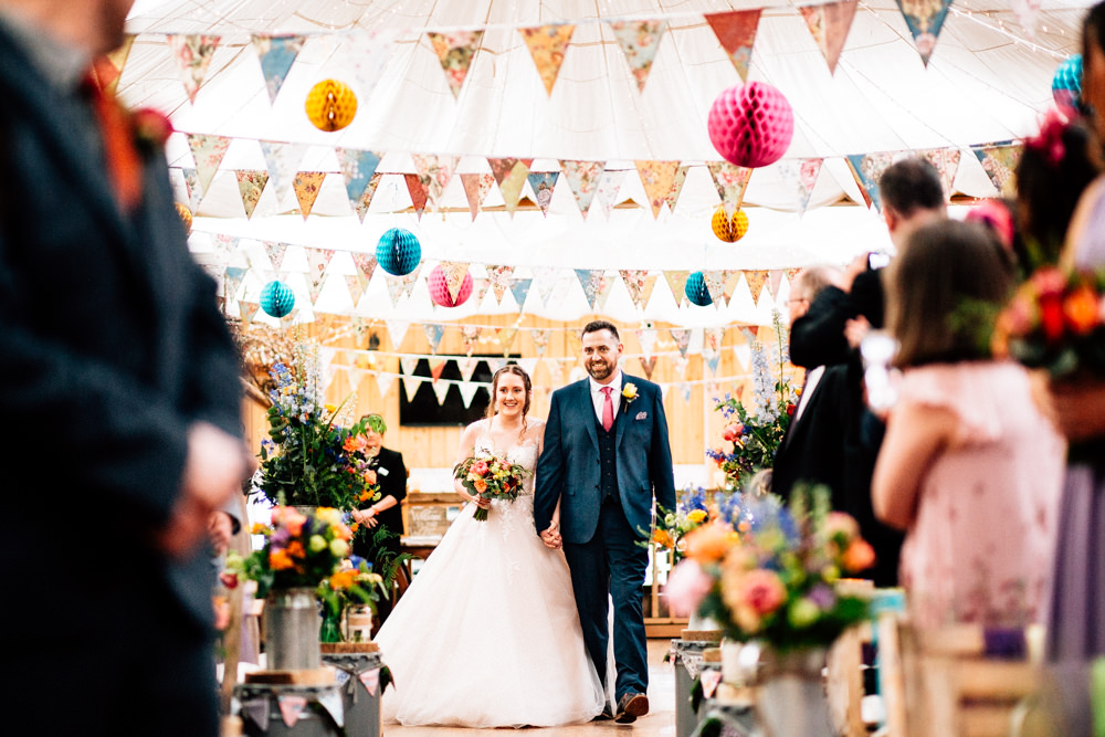 Bride Bridal Lace Tulle Full Skirt Sweetheart Illusion Navy Suit Pink Tie Groom Fun Quirky Colourful Wedding Fairclough Studios