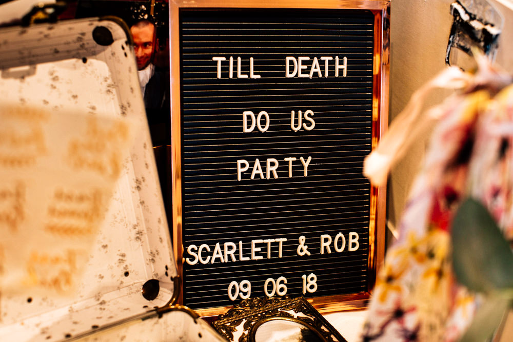 Peg Board Sign Signage Gamekeepers Inn Wedding Fairclough Studios