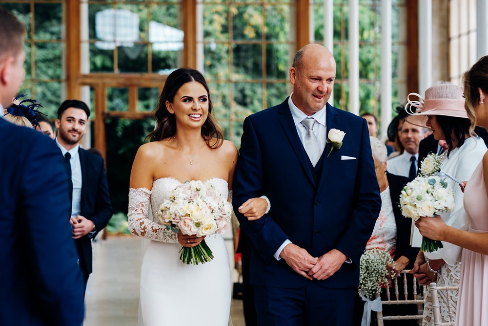 Bride Bridal Pronovias Sweetheart Neckline Detached Sleeves Fishtail Kew Gardens Wedding Marianne Chua Photography
