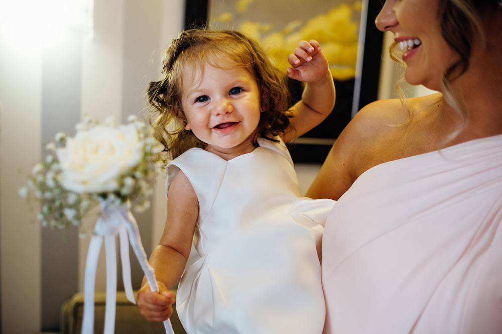 Flower Girl Gypsophila Wand Ribbons Kew Gardens Wedding Marianne Chua Photography