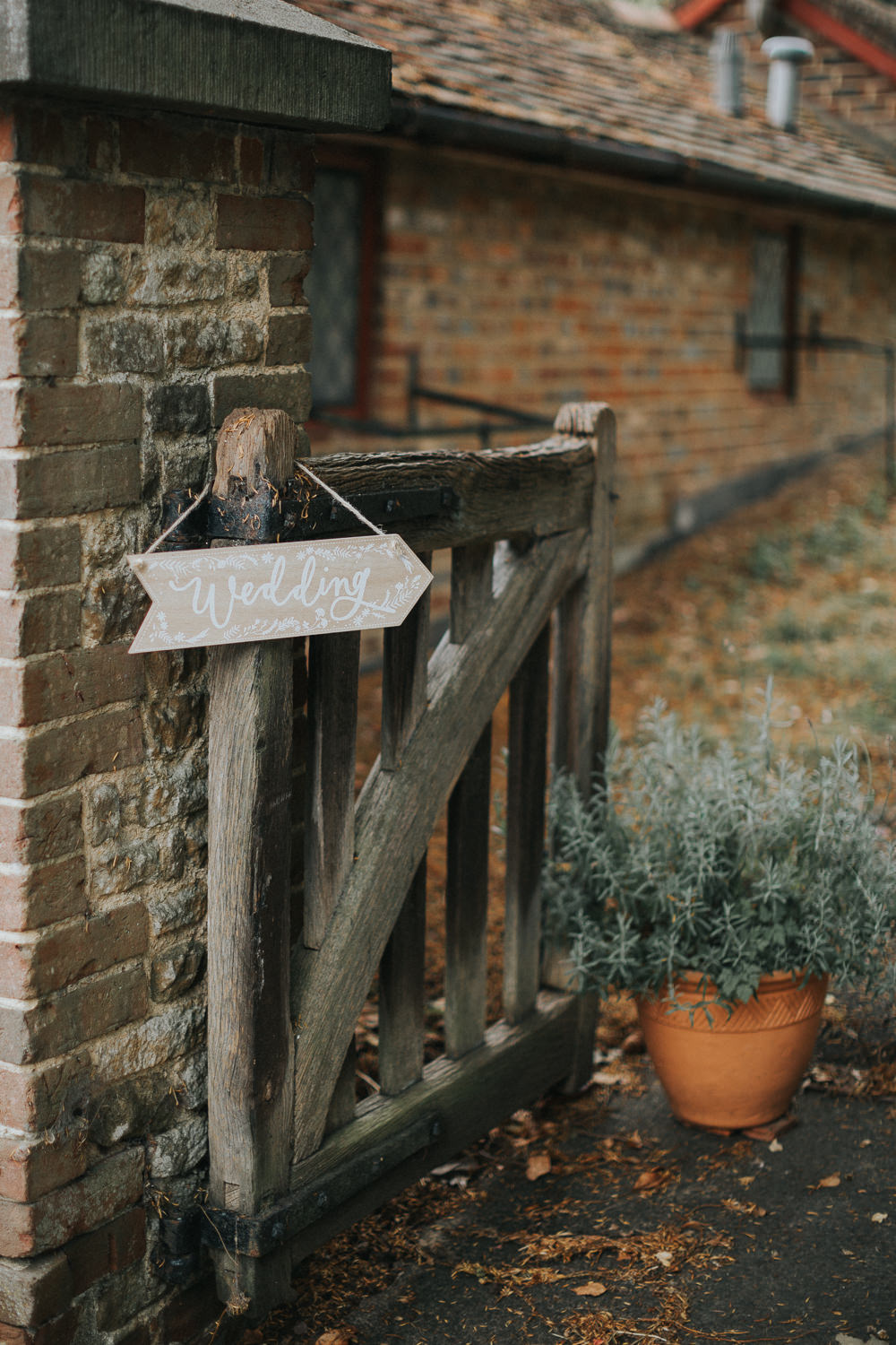 Wedding Sign Post Direction Wooden Arrow Loseley Park Wedding Kit Myers Photography