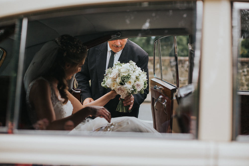 Blush White Bride Bridal Bouquet Loseley Park Wedding Kit Myers Photography