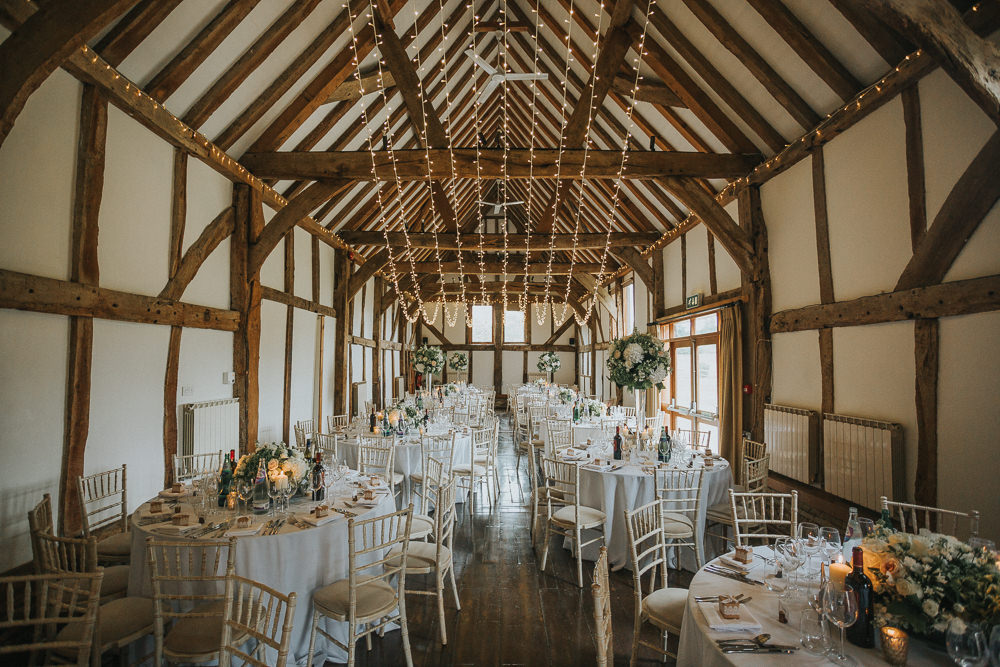 Barn Fairy Light Canopy Loseley Park Wedding Kit Myers Photography