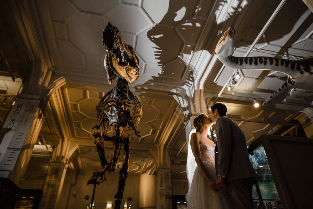 Bride Bridal Watters Sweetheart Neckline A Line Strapless Embellished Veil Blue Grey Ted Baker Suit Groom Manchester Museum Wedding Chris Barber Photography