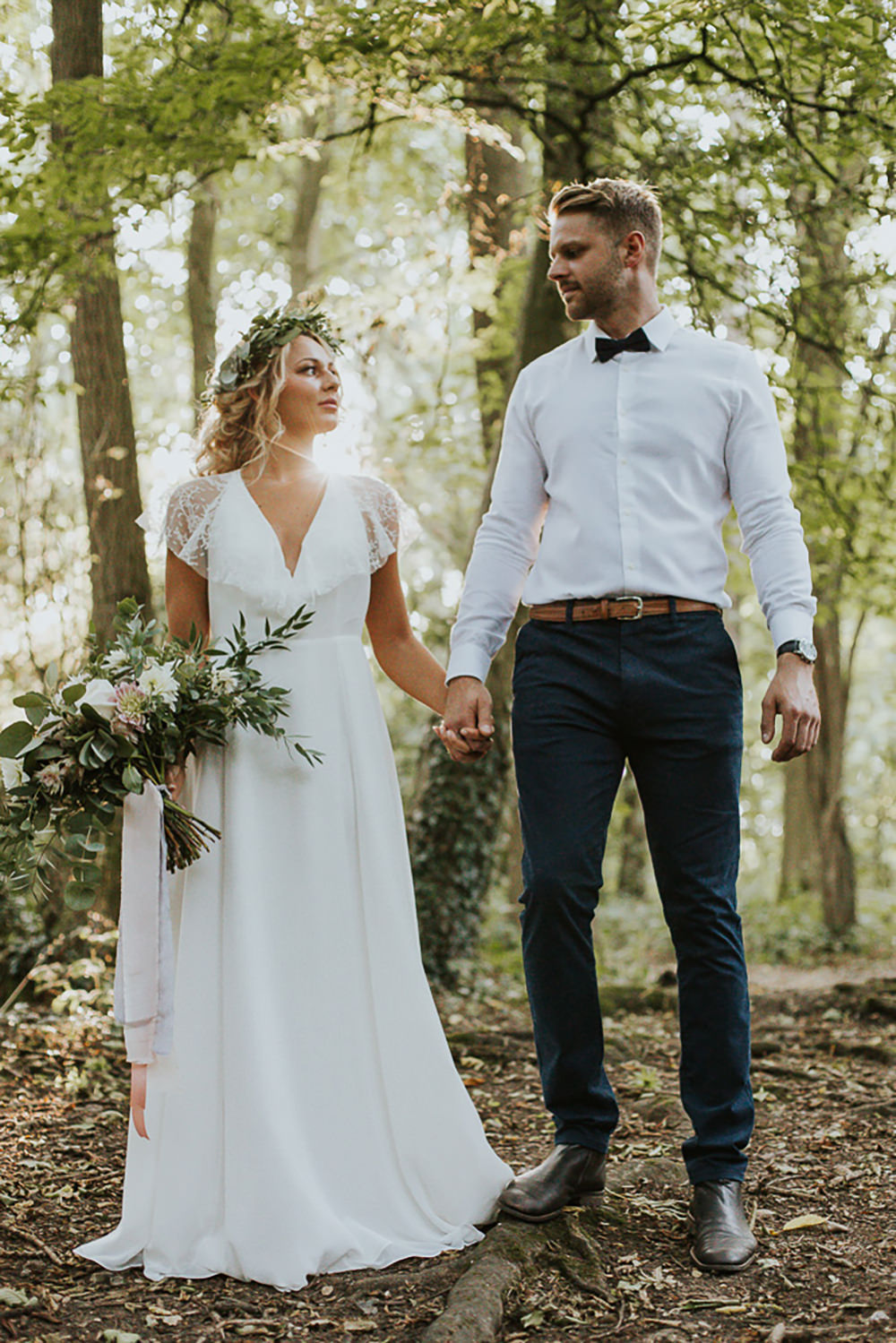 Modern Bohemian Woodland Wedding Ideas Lily Lane Photography