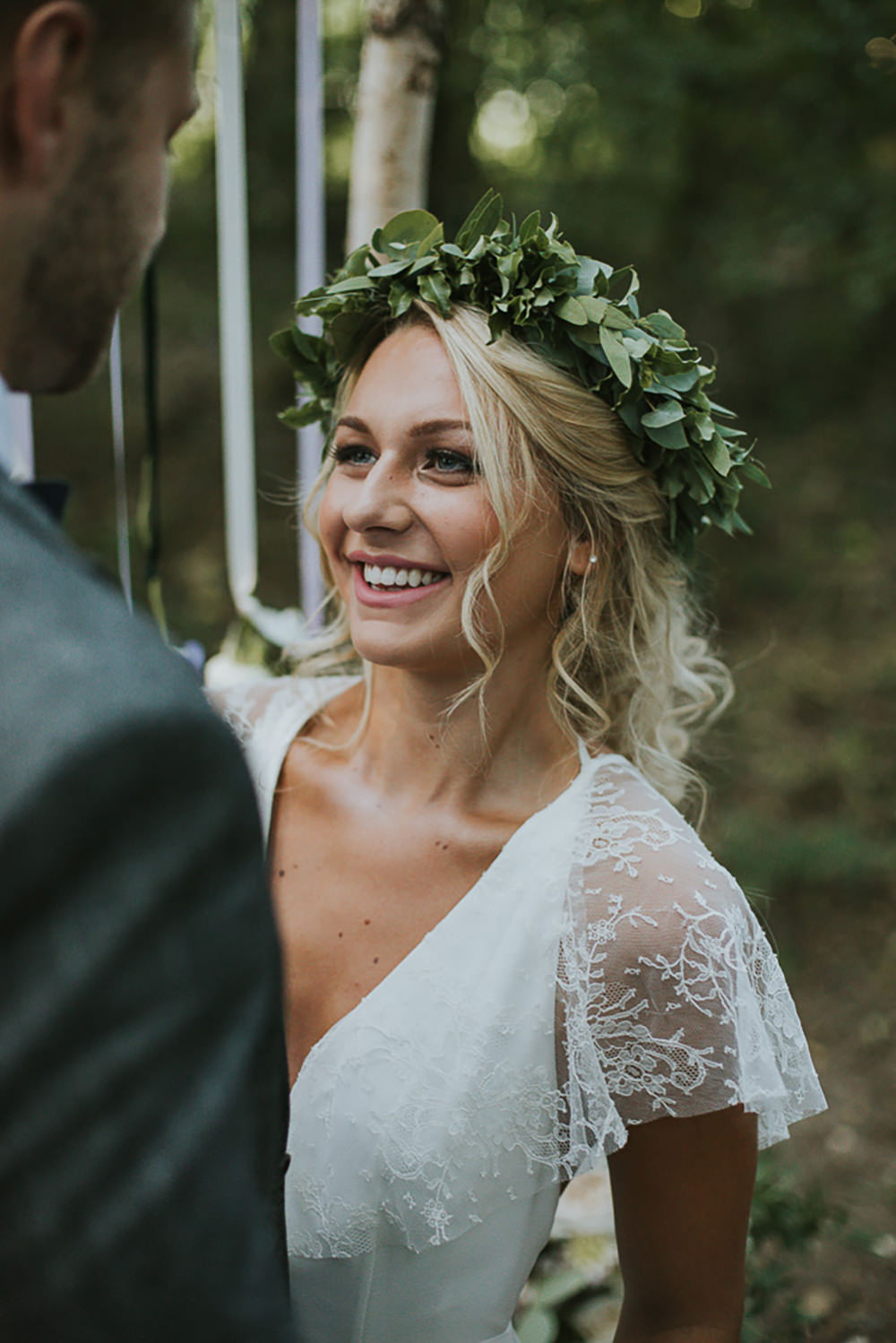Bride Bridal Make Up Beauty Modern Bohemian Woodland Wedding Ideas Lily Lane Photography