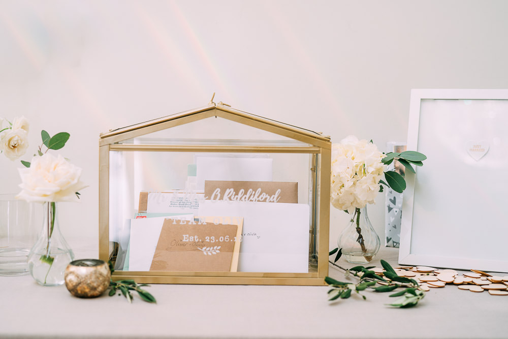 Card Box Glass Terrarium Presents Old Down Estate Wedding Albert Palmer Photography
