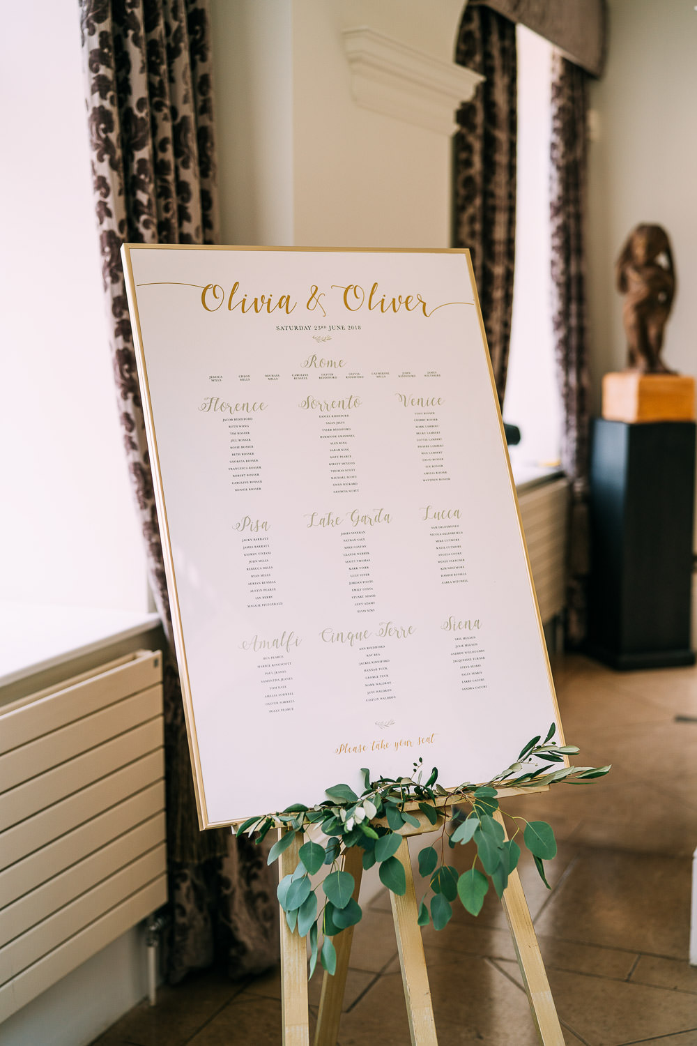 Seating Plan Table Chart Modern Old Down Estate Wedding Albert Palmer Photography