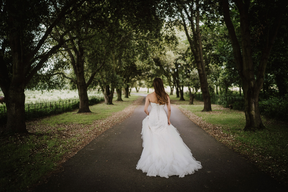 Bride Bridal Dress Gown Princess Lace Strapless Pylewell Park Wedding New Forest Studio