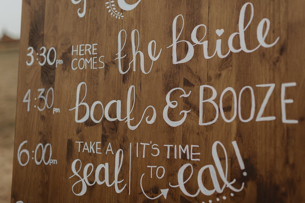 Wooden Painted Rustic Sign Post Signage Riverside Weddings Oxfordshire Yurt Luis Calow Photographer