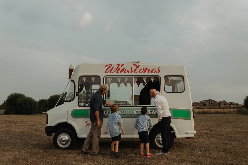 Ice Cream Van Truck Riverside Weddings Oxfordshire Yurt Luis Calow Photographer