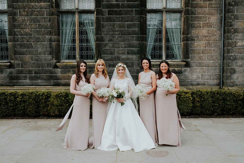 Bridesmaids Dress Dresses Long Pink Maxi Pale Scandi Foliage Wedding Ross Alexander Photography