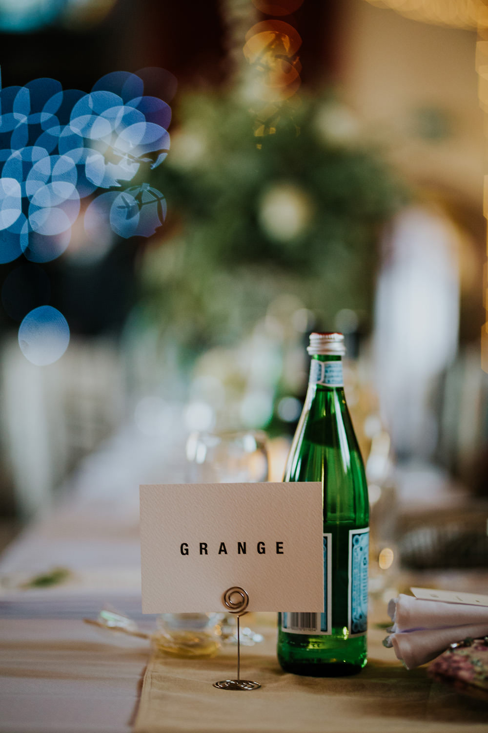 Table Name Simple Scandi Foliage Wedding Ross Alexander Photography