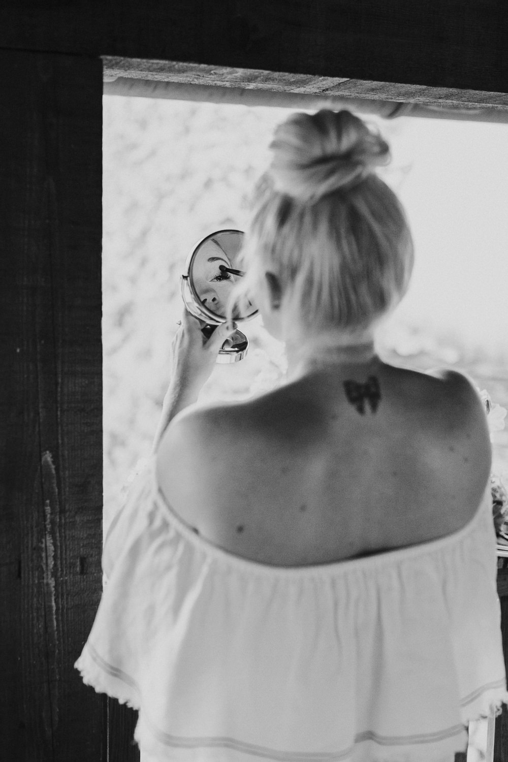 Bride Bridal Hair High Bun Style Slovenia Wedding Bohemian Maja Tsolo Photography