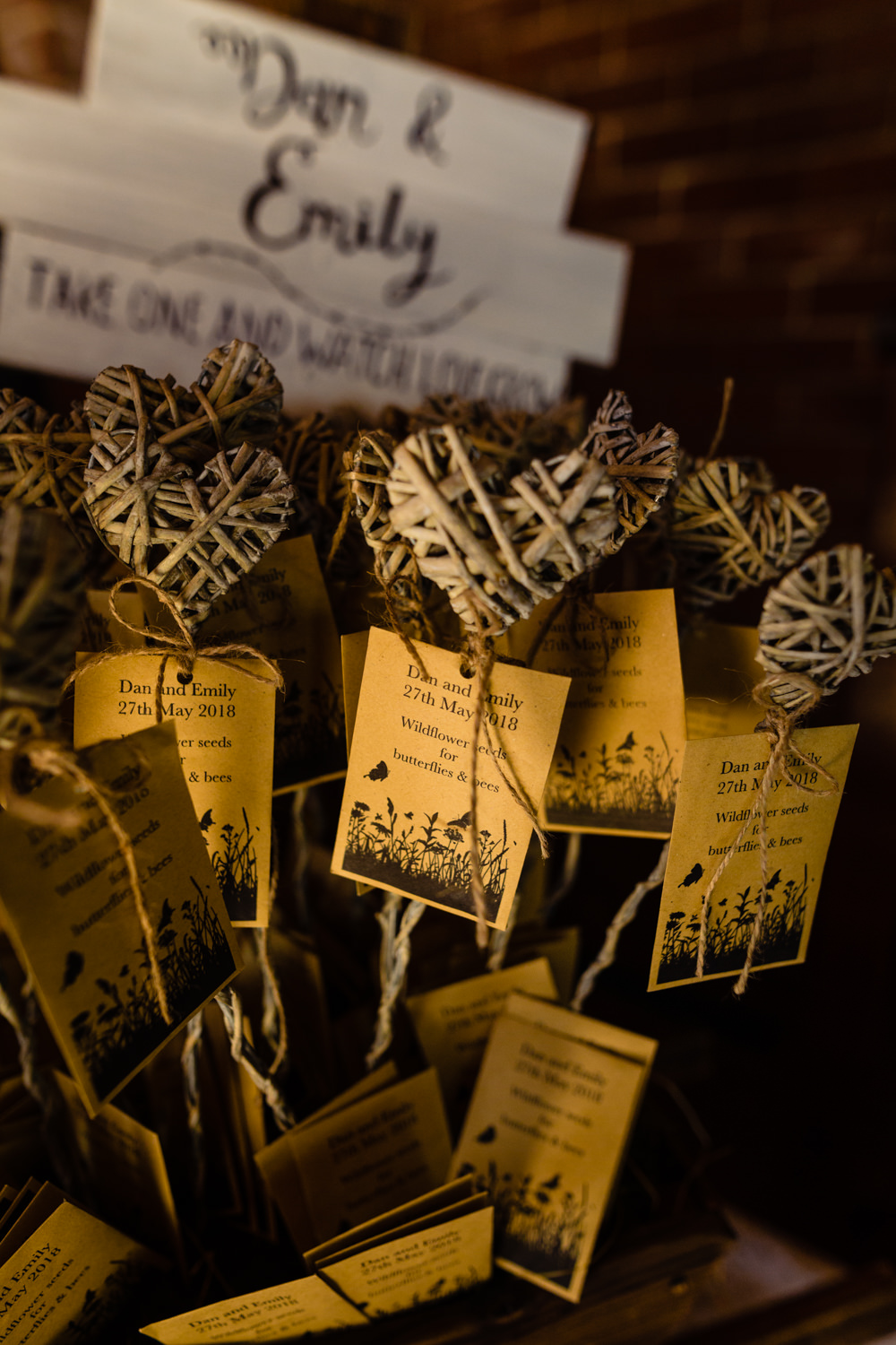 Wildflower Seed Favours Stepney Hill Farm Wedding Emma + Rich Photography