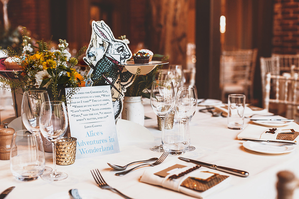 Centrepiece Decor Flowers Alice in Wonderland Cut Out Summer Sunflower Rustic Wedding Masha Unwerth
