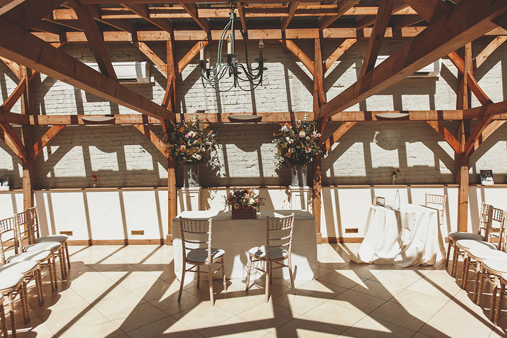 Ceremony Flowers Table Summer Sunflower Rustic Wedding Masha Unwerth