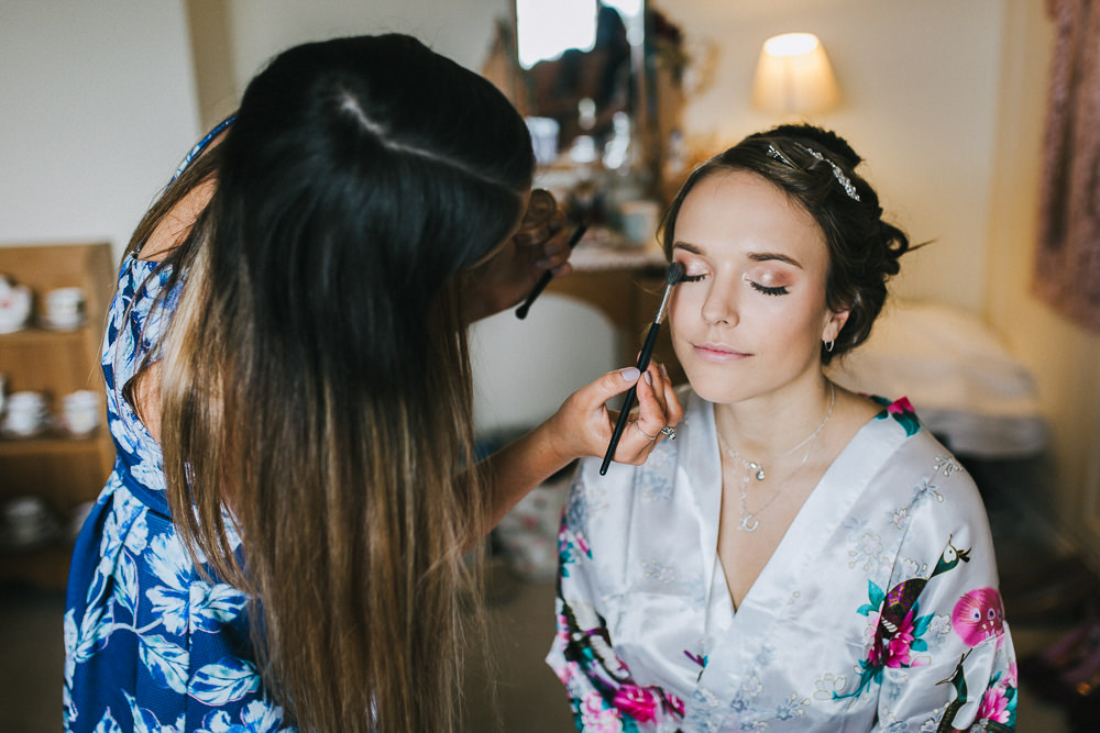 Bride Bridal Make Up Tipi Garden Wedding Amy Jordison Photography