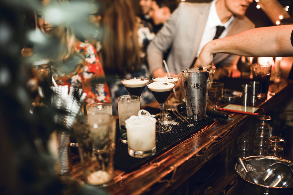 Bar Cocktails Tipi Garden Wedding Amy Jordison Photography