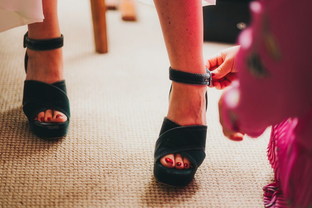 Green Velvet Shoes Bride Bridal Victoria Warehouse Wedding Manchester Kate McCarthy Photography