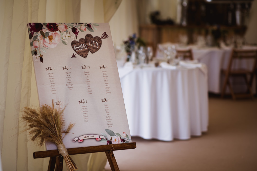 Table Plan Seating Chart Wheat Wilkswood Farm Wedding Robin Goodlad Photography