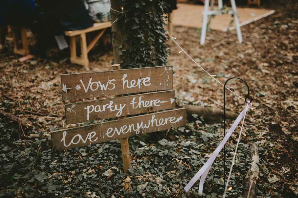 Wooden Rustic Sign Signage Applewood Wedding Flawless Photography