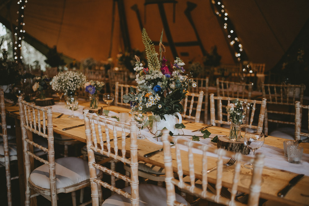Long Rustic Wooden Tables Flowers Decor Applewood Wedding Flawless Photography