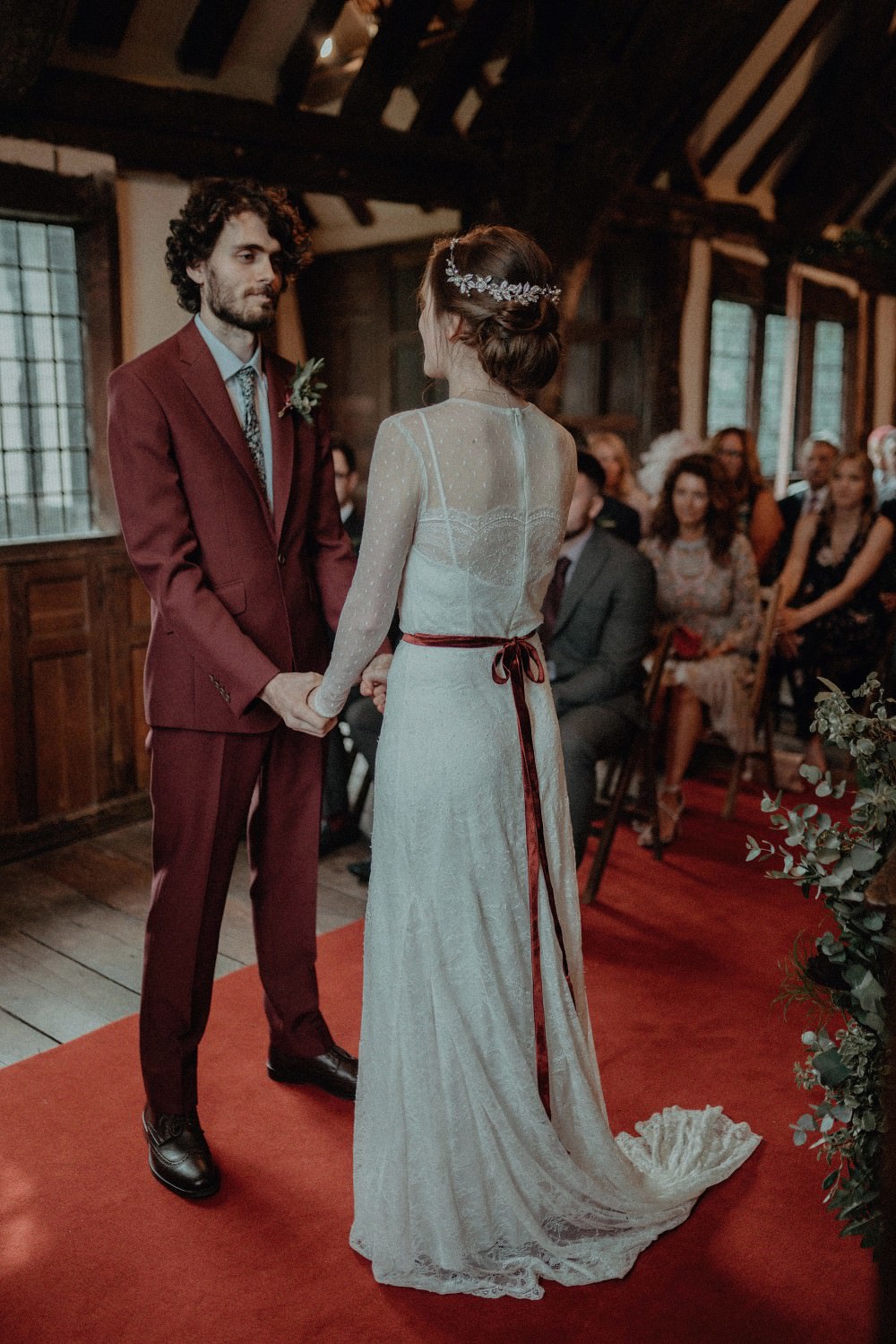 Autumn Dark Red Wedding Belle Art Photography
