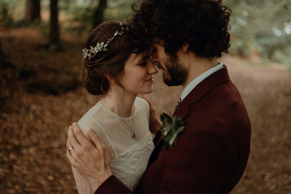 Autumn Dark Red Wedding Belle Art Photography