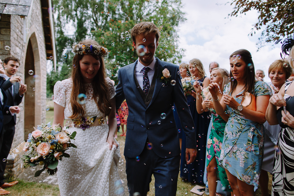 Bubble Confetti Boho Festival Wedding Matt Bowen Photography
