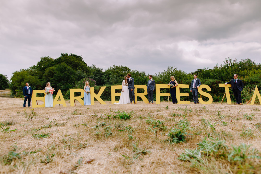 Sign Letters Name Field Large Giant Signage Boho Festival Wedding Matt Bowen Photography