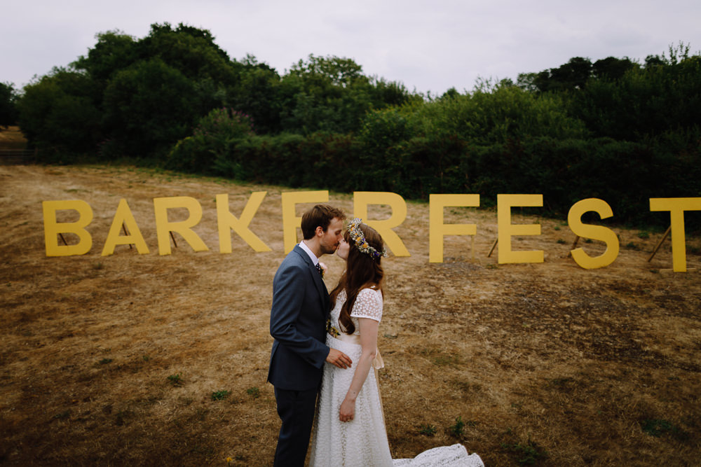 Sign Letters Name Field Large Giant Signage Boho Festival Wedding Matt Bowen Photography