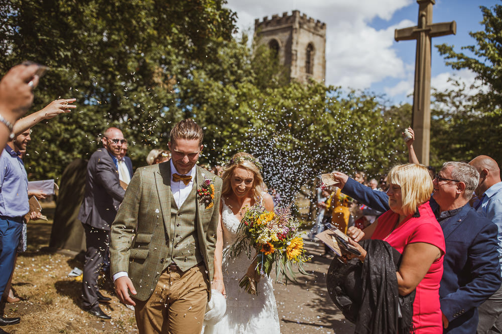 Confetti Throw Cannon Hall Wedding Neil Jackson Photographic