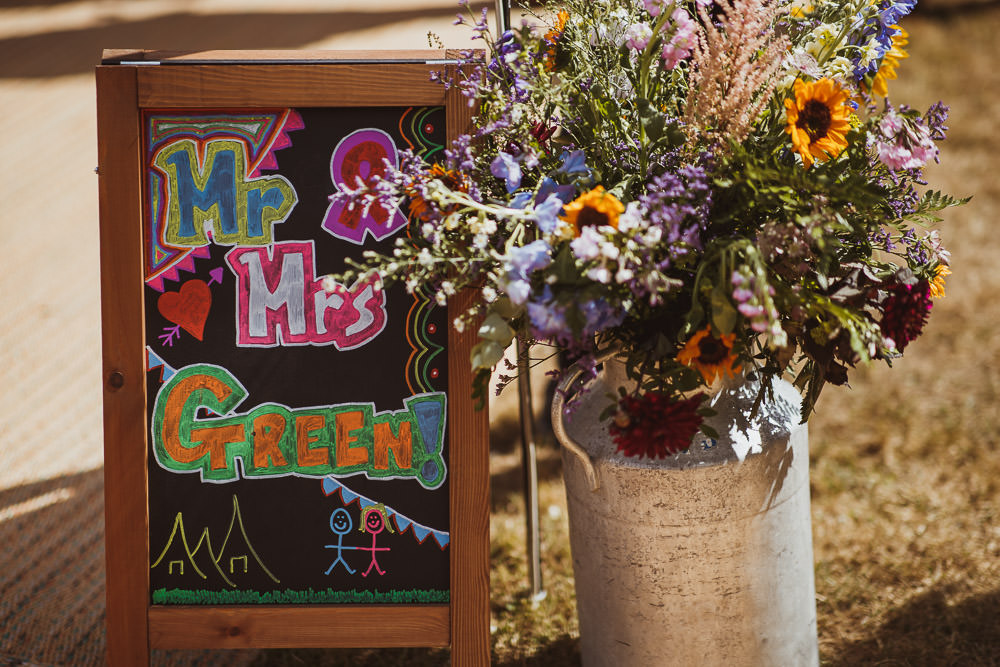 Milk Churn Flowers Wild Natural Cannon Hall Wedding Neil Jackson Photographic