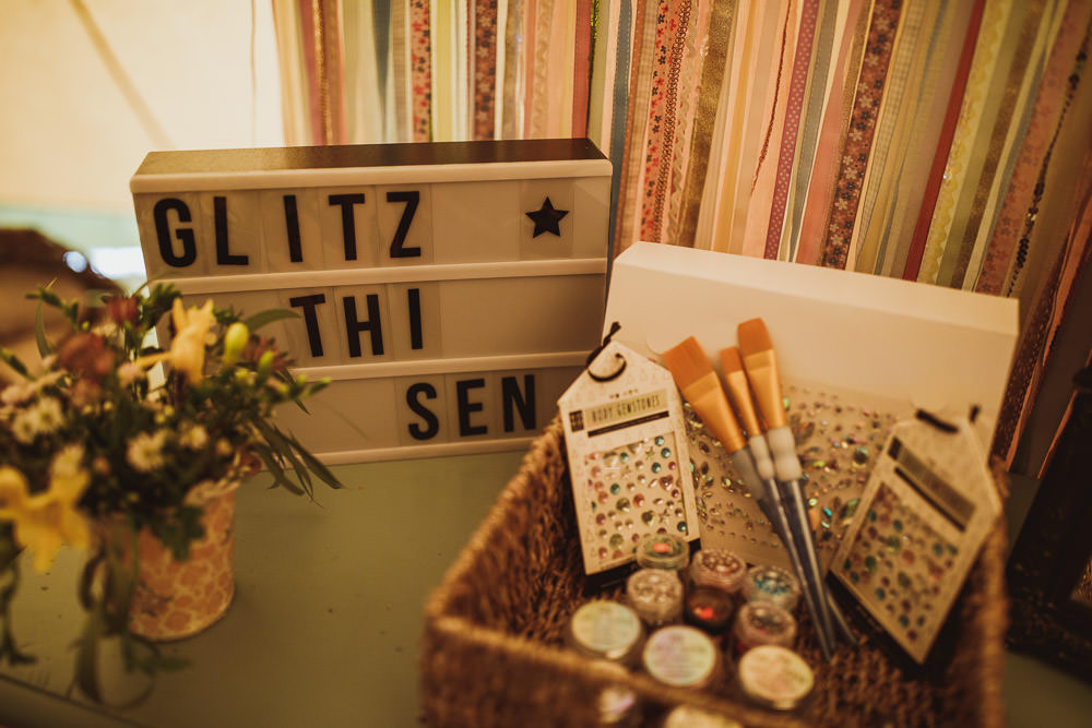 Glitter Station Bar Make Up Cannon Hall Wedding Neil Jackson Photographic