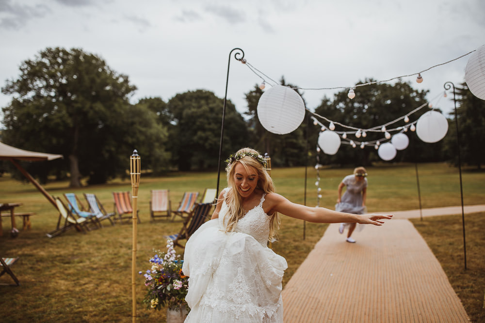 Dress Gown Bride Bridal Lace Straps Train Veil Pronovias Cannon Hall Wedding Neil Jackson Photographic