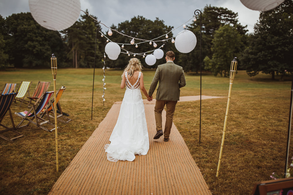 Lantern Festoon Lights Tipi Cannon Hall Wedding Neil Jackson Photographic