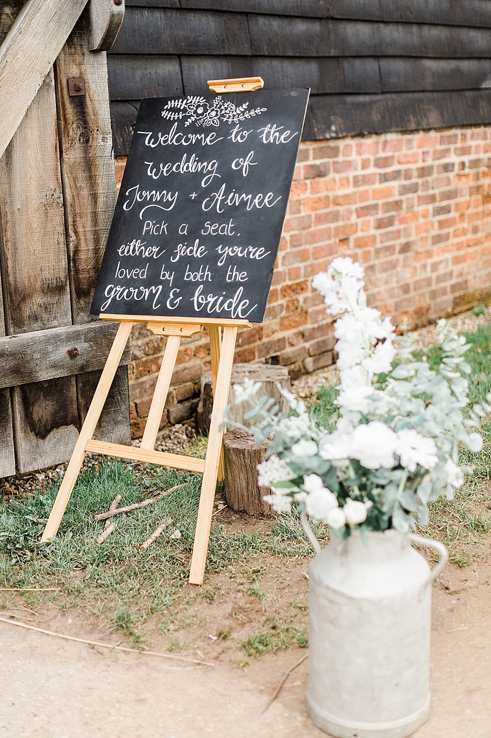 Chalk Black Board Sign Easel Welcome Calligraphy Chiltern Open Air Museum Wedding Terri & Lori Fine Art Photography