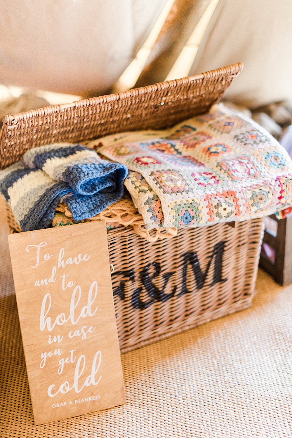 Basket Hamper Blankets Decor Chiltern Open Air Museum Wedding Terri & Lori Fine Art Photography
