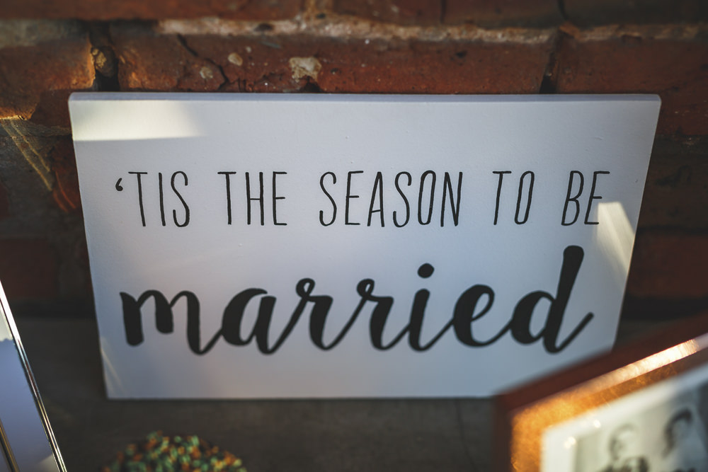 Sign Signage Christmas Wedding Gareth Newstead Photography