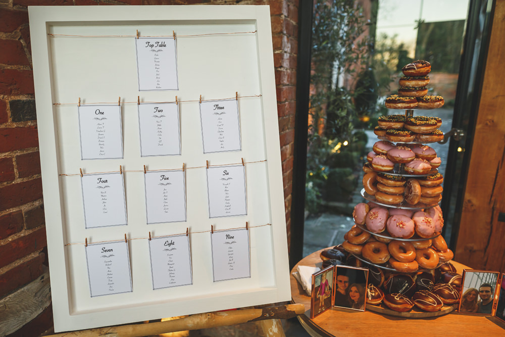 Seating Plan Table Chart Frame Pegs Christmas Wedding Gareth Newstead Photography