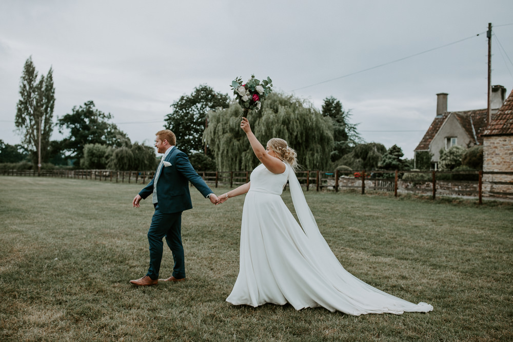 Justin Alexander Dress Gown Bride Bridal Train Veil Illustion Back City Cathedral Country Marquee Wedding Siobhan Beales Photography