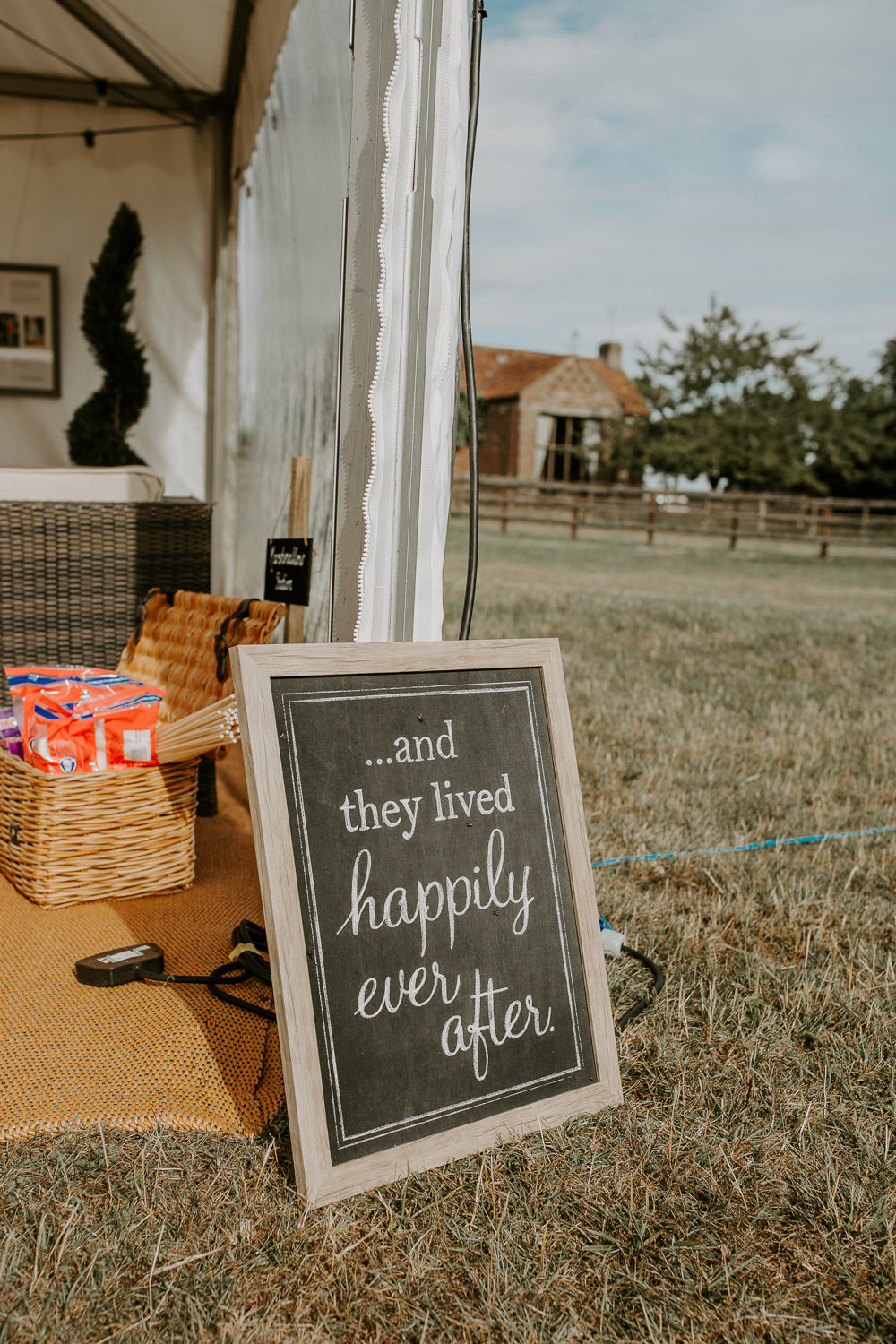 Sign Wooden Black Chalk Board City Cathedral Country Marquee Wedding Siobhan Beales Photography
