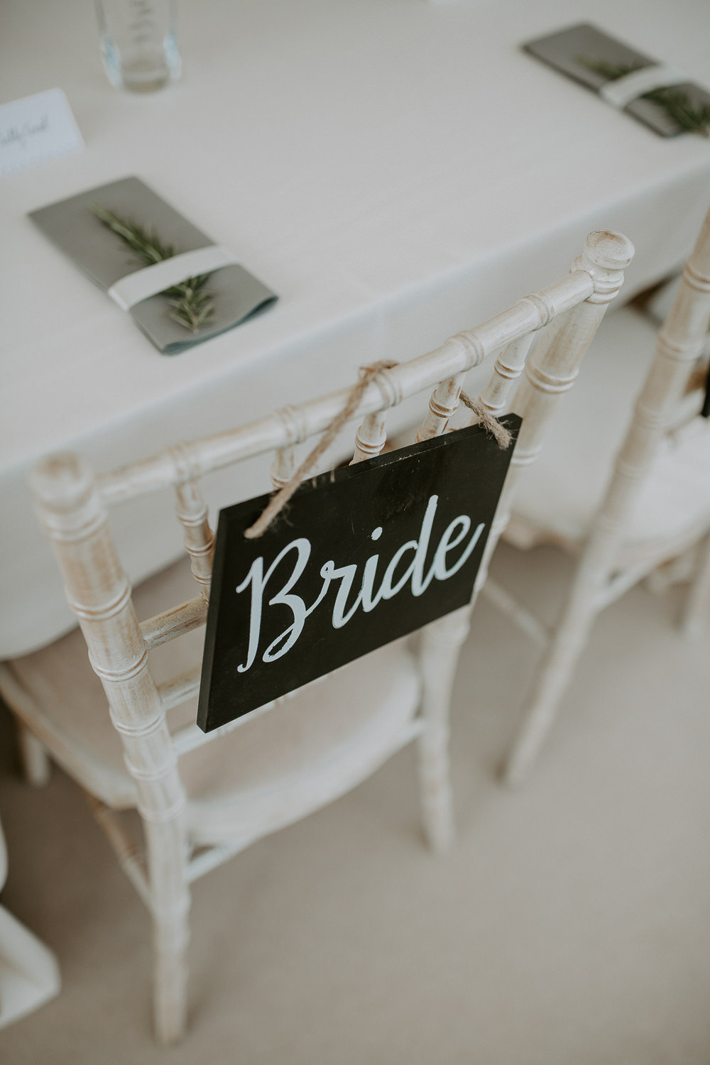 Chalk Black Board Chair Sign City Cathedral Country Marquee Wedding Siobhan Beales Photography