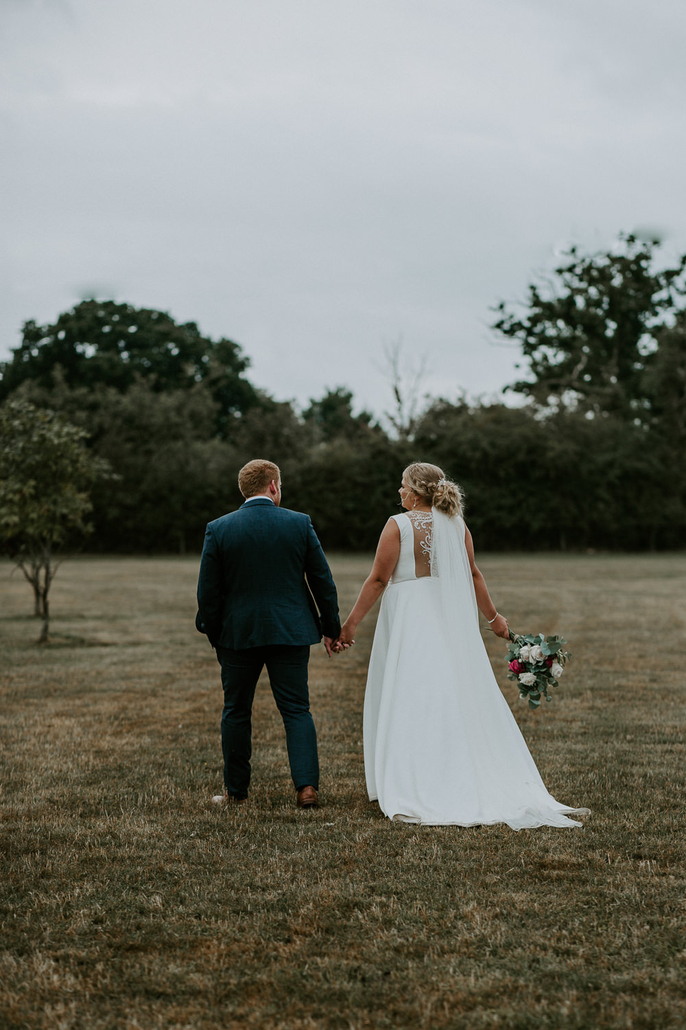 Justin Alexander Dress Gown Bride Bridal Train Veil Illustion Back City Cathedral Country Marquee Wedding Siobhan Beales Photography