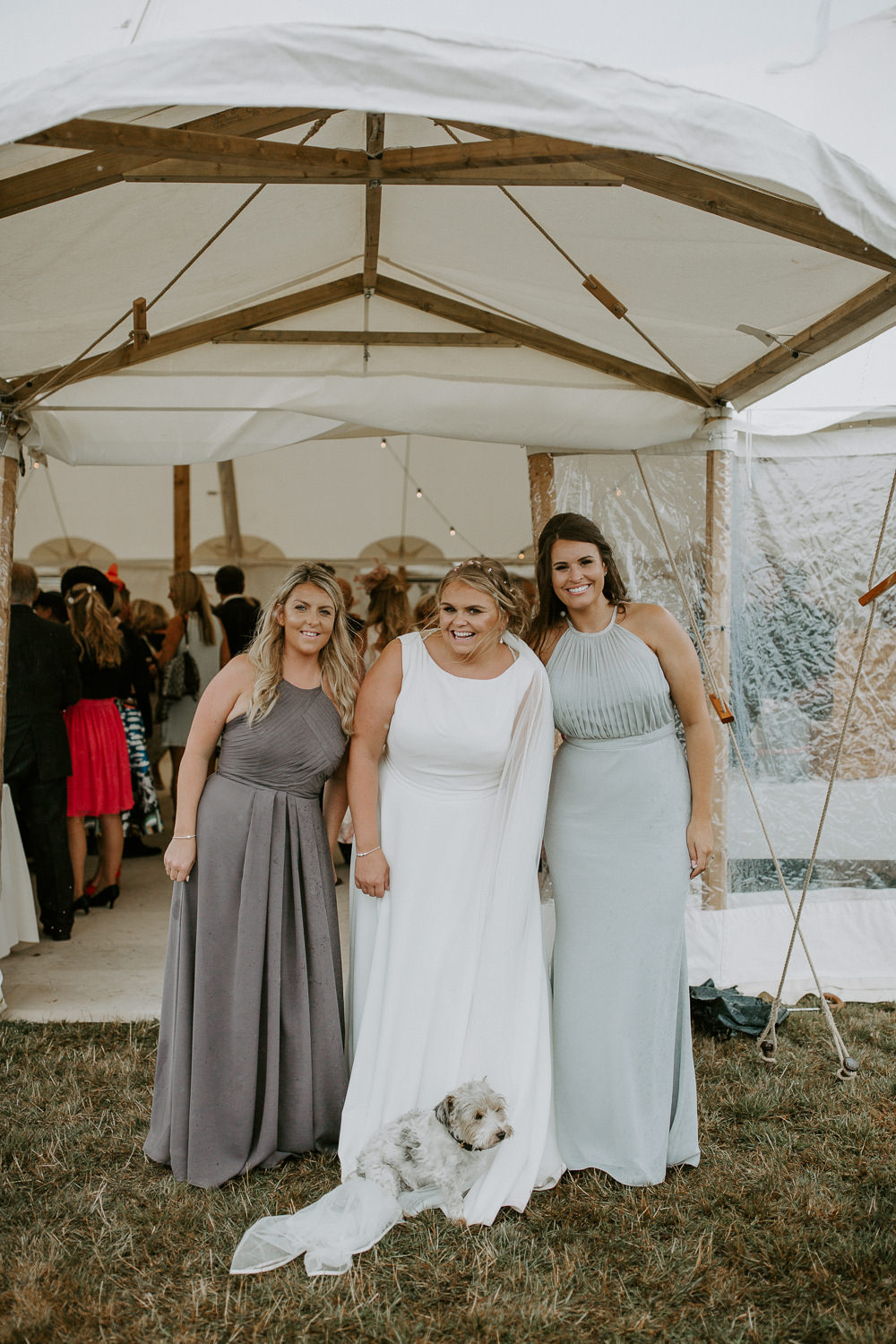 Bridesmaids Dresses Lilac Grey City Cathedral Country Marquee Wedding Siobhan Beales Photography