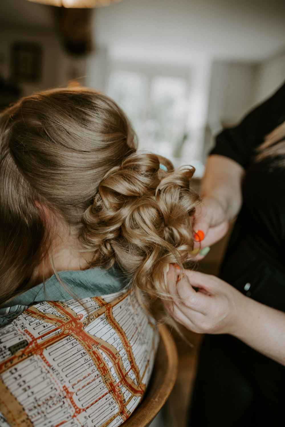 Bride Bridal Hair Up Do Curls City Cathedral Country Marquee Wedding Siobhan Beales Photography