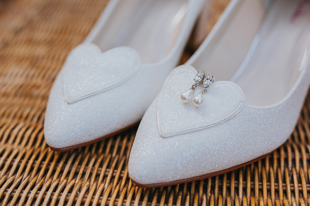 Heart Glitter Shoes Bride Bridal Colourful Tipi Wedding Charlotte Razzell Photography