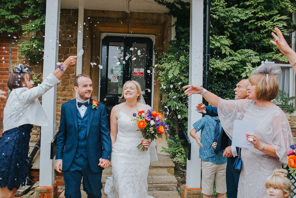 Confetti Throw Colourful Tipi Wedding Charlotte Razzell Photography