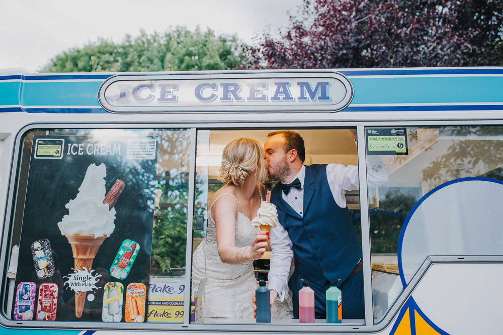 Ice Cream Van Truck Colourful Tipi Wedding Charlotte Razzell Photography